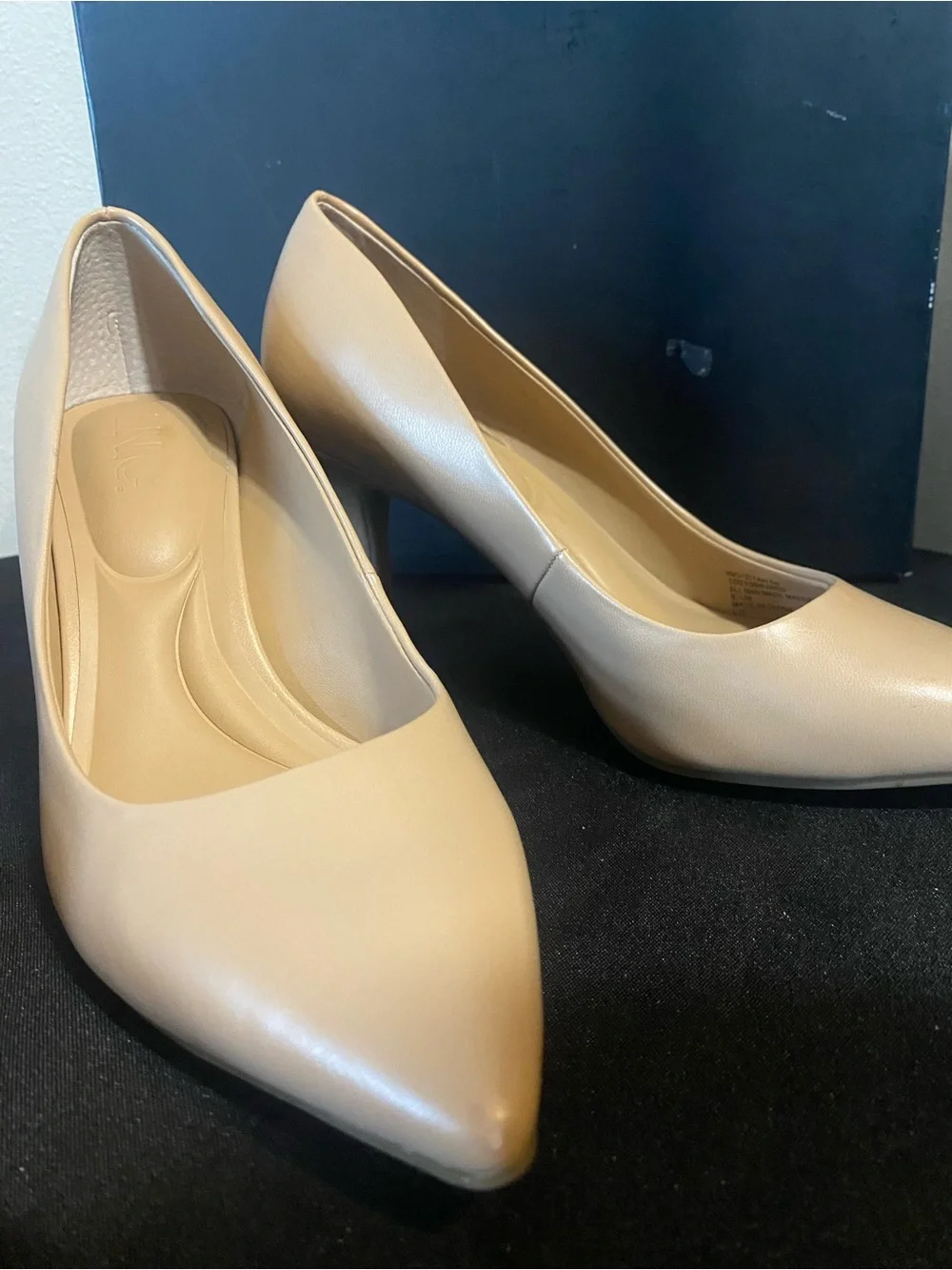 INC “Zitah” Pointed-Toe High Heels In Almond Tan